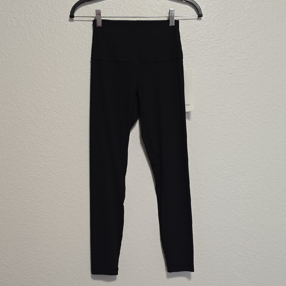 Lululemon Athletica Women's Black Ribbed HR Pants